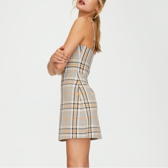 Aritzia • Wilfred Isabelle sleeveless plaid dress - Picture 7 of 8